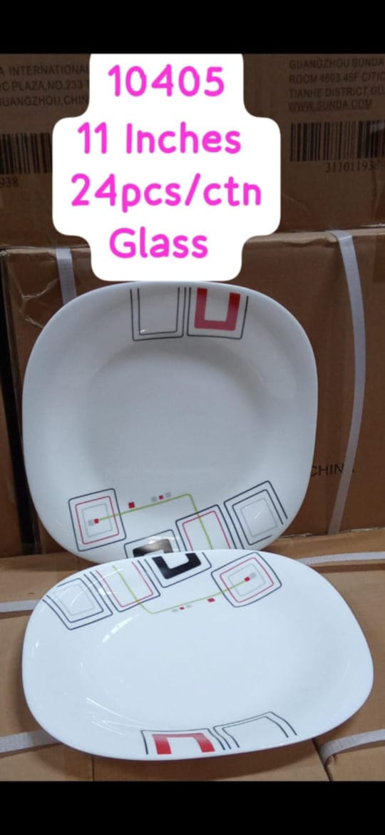 11 INCH GLASS PLATE 10405